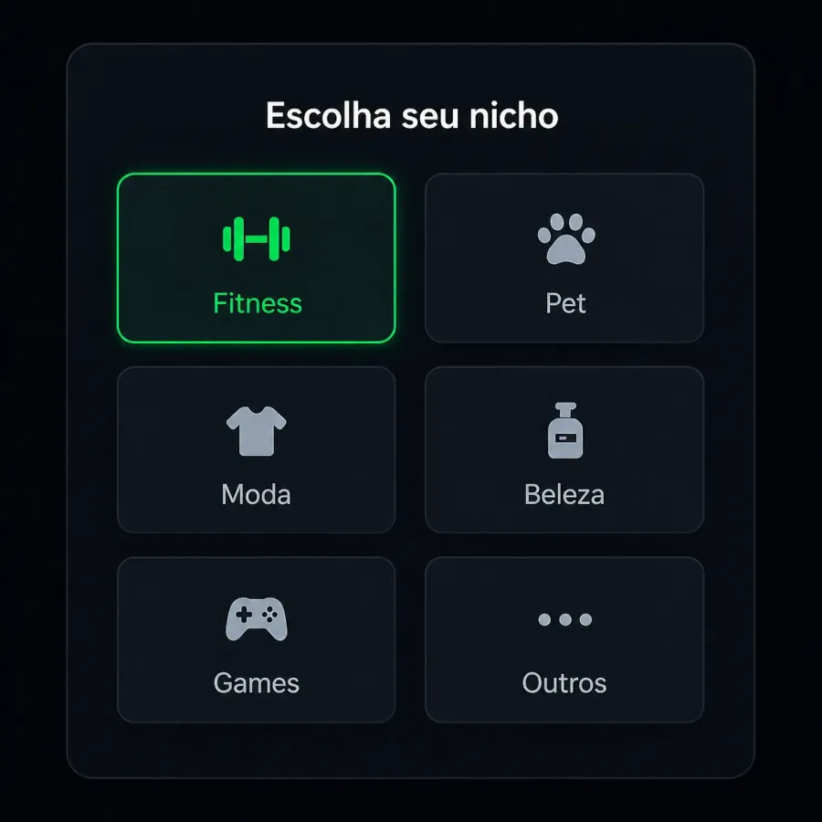 Escolha seu nicho